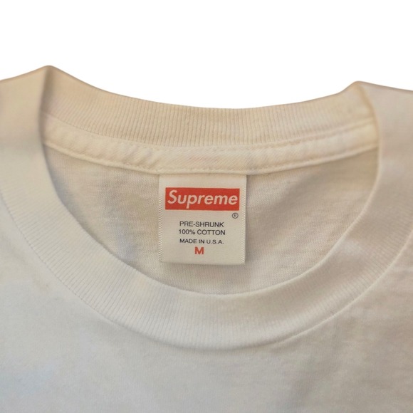 Supreme T-Shirt White Graphic Tee Streetwear Hypebeast - Picture 3 of 3
